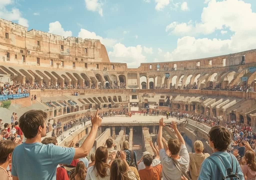 The Colosseum’s “thumbs” signal: a movie-sized mix-up