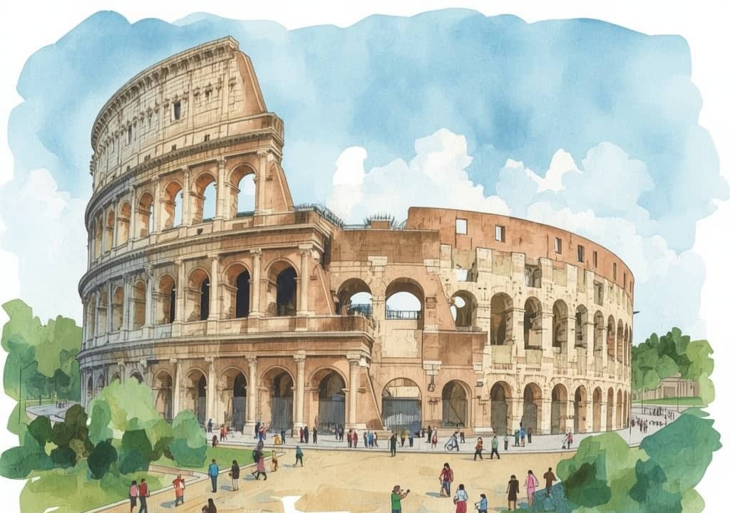 A lucky “wish lap” around the Colosseum