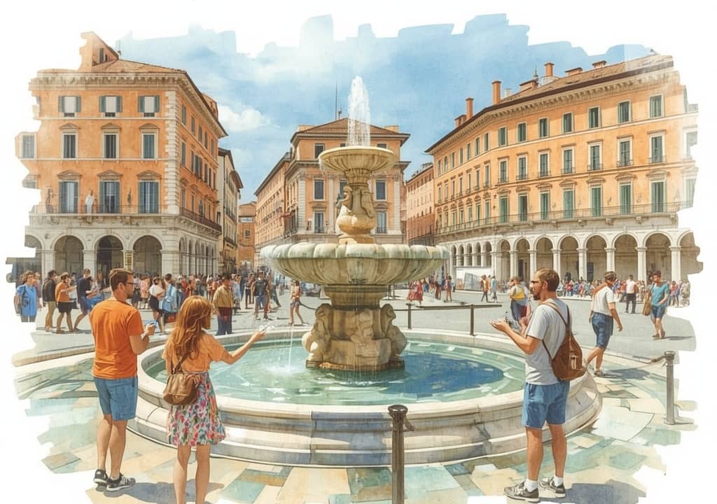 Le rendez-vous « fontaine à vœux » : une pièce pour la chance (et une glace encore meilleure)